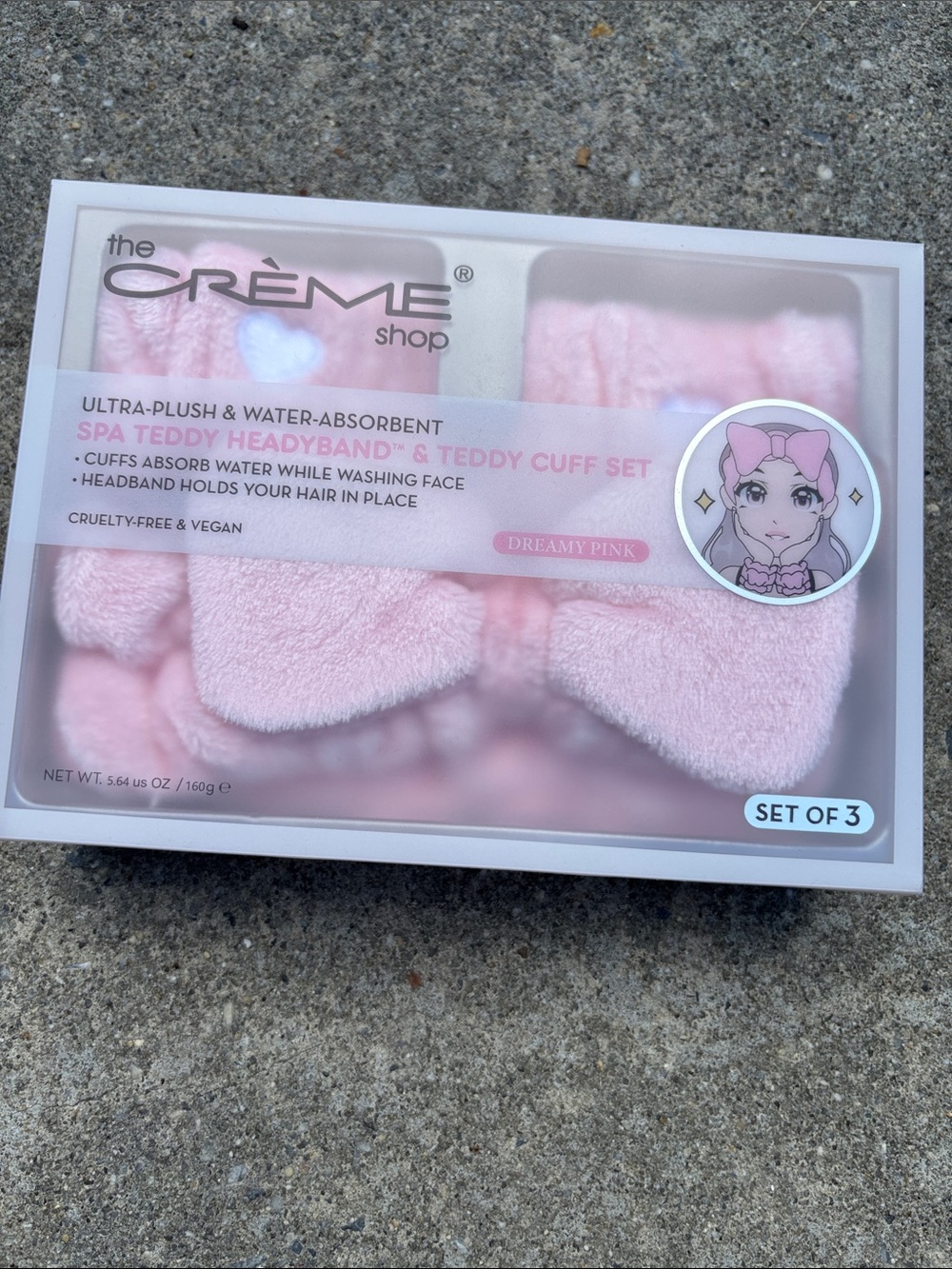 Dreamy Pink Spa Teddy Headband & Cuff Set -